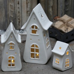 Candle house ceramics (X16) w. battery