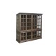 Display Cabinet 8 door/shelves rec. wood