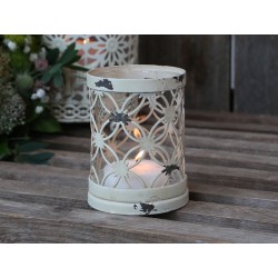Tealight holder (S19) with lace edge
