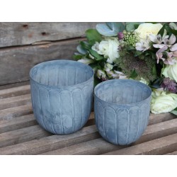 Flowerpot w. pattern set of 2