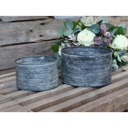 Flowerpot set of 2 for deco