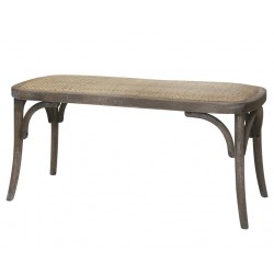 French bench w. rattanseat