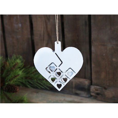 Christmas heart (X19) w. suspension