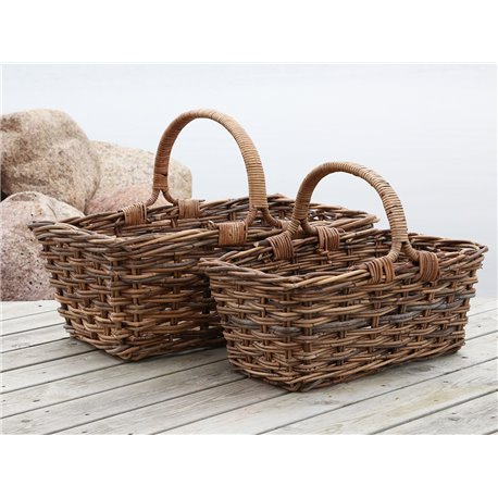 Provence Basket (S20) w. handle set of 2