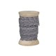 Lace ribbon on wooden spool antique grey