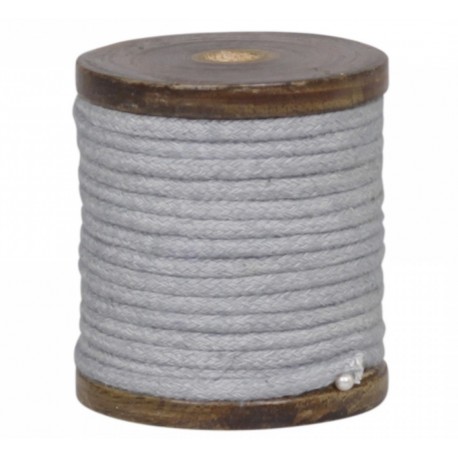 Cotton band on wooden spool antique grey