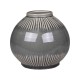 Vase w. striped pattern
