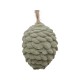 Pine cone (X20) in velour f. hanging