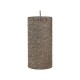 Rustic pillar candle (X20) w. glitter