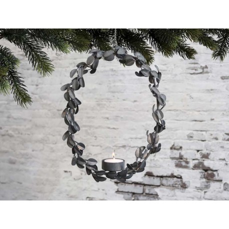 Wreath for tealight w. hanging