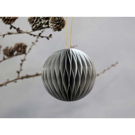 Christmas Bauble in paper for hanging