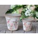 Naves Flowerpot w. rose pattern