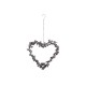 Wreath Heart for tealight w. hanging