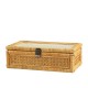 Box in French wicker w. 3 compartments