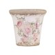 Naves Flowerpot w. rose pattern