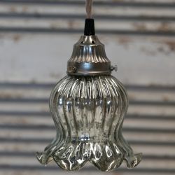 Lamp tulip antique silver