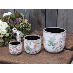 Toulouse Flower Pot w. roses