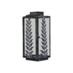 Lantern w. leaf decor