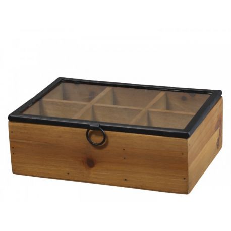 Box w. 6 compartments