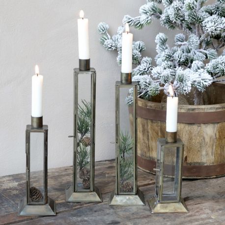 Wysoki Świecznik Chic Antique Otwierany B