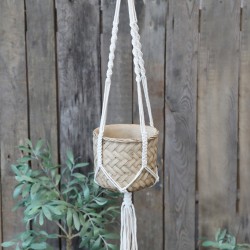 Braided Holder for flower pot excl. pot