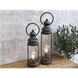 French Stable Lantern incl. bulb & timer