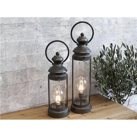 French Stable Lantern incl. bulb & timer