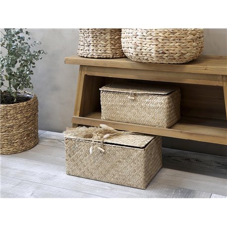 Box w. lid set of 2
