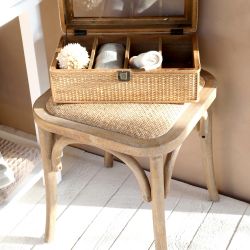 French Stool w. woven seat