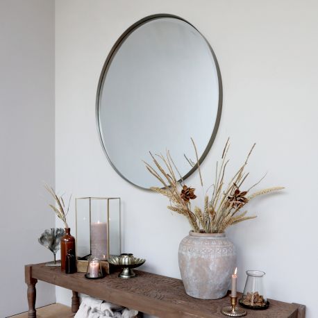Lustro w Stylu Skandynawskim Chic Antique Okrągłe