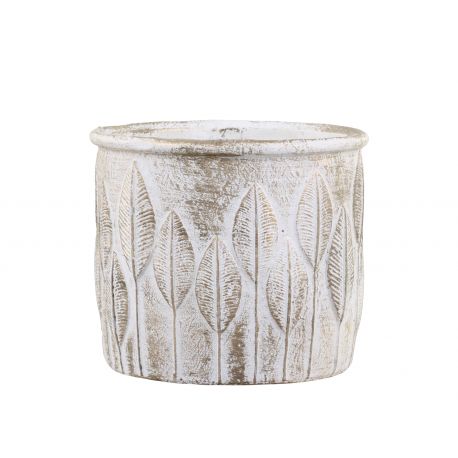 Vittel Planter w. golden pattern