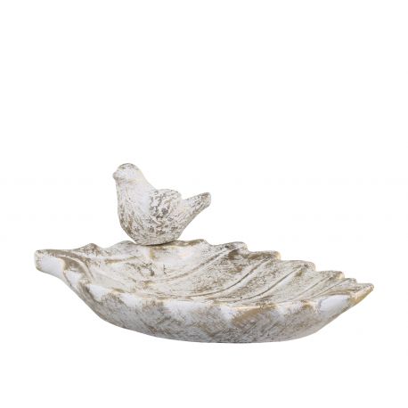 Vittel Birdbath w. golden pattern