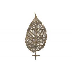 Vire Candlestick for wall w. leaf