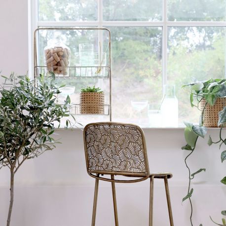 Metalowe Kosze Na Stojaku Chic Antique Mosiądz