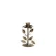 Candlestick w. flower & leaves