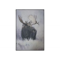 Picture w. moose & black frame