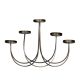 Candlestick w. 5 holders for pillar candle