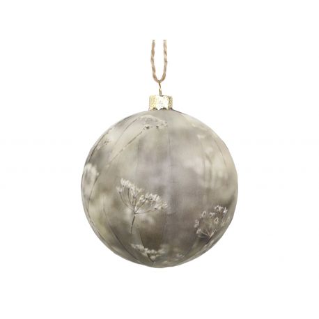 Christmas Bauble w. nature print