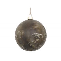 Christmas Bauble w. nature print