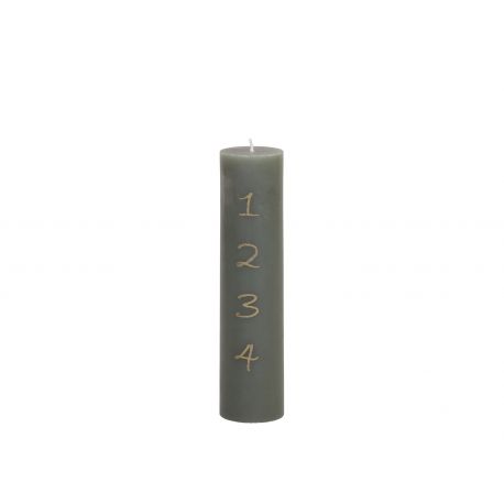 Advent Candle w. gold print 48 h