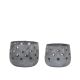 Tealight Holder w. stars set of 2