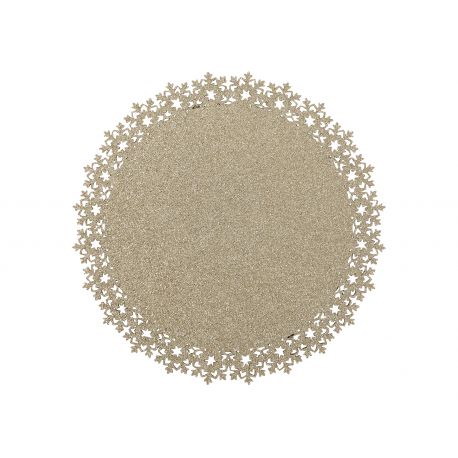 Table Mat w. glitter set of 4