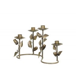 Candlestick w. 4 holders for short dinner candles