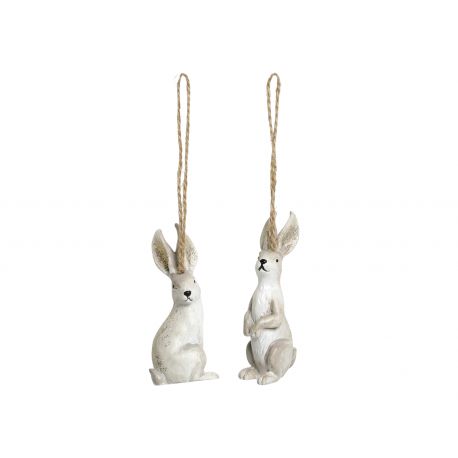 Rabbits w. glitter set of 2