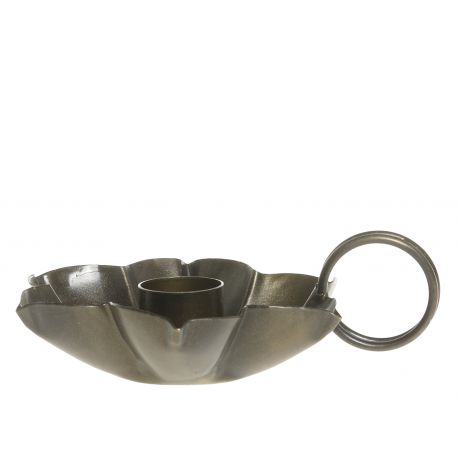 Chamberstick for short dinner candle