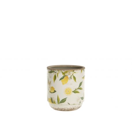 Limone Planter w. lemon motif