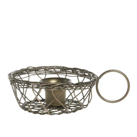 Chamberstick for short dinner candle