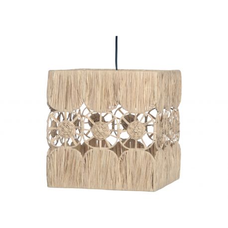 Lamp in natural wicker