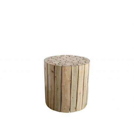 Stool in eucalyptus wood