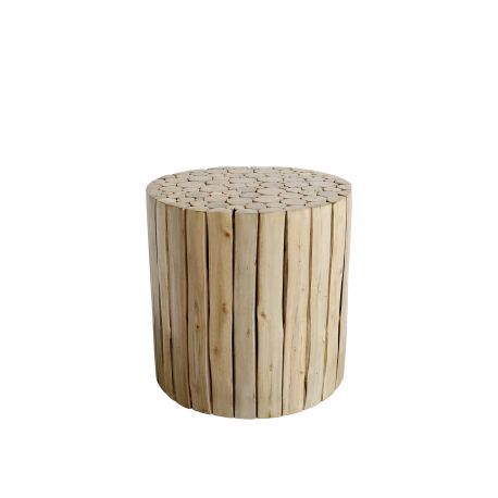 Stool in eucalyptus wood